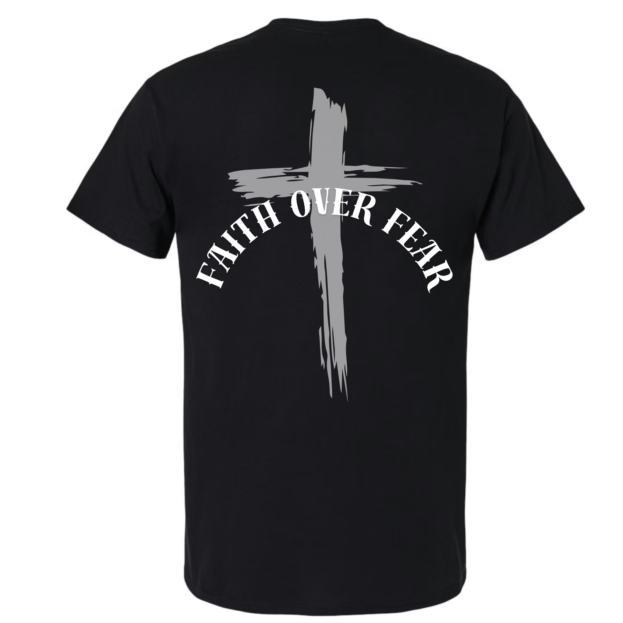 Faith Over Fear Tee — Black view 2