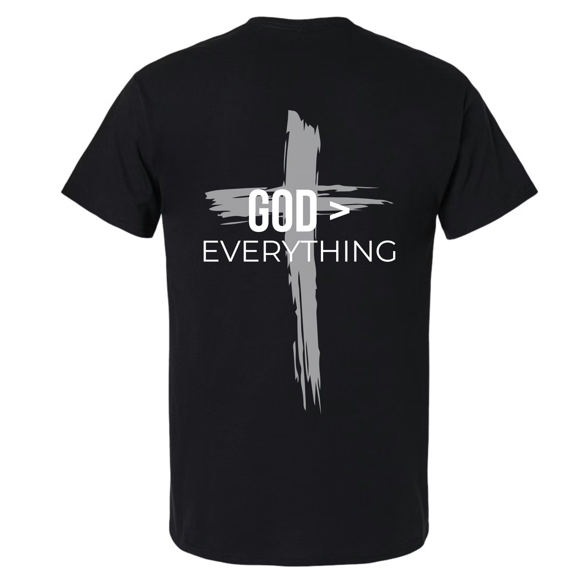 GOD > EVERYTHING Tee — Black view 2
